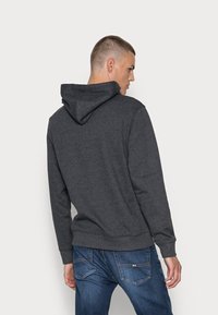 Tommy Jeans STRAIGHT LOGO - Džemperis ar kapuci - black