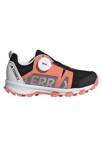 Adidas Terrex AGRAVIC BOA UNISEX - Pantofi drumeție - core black/crystal white/impact orange
