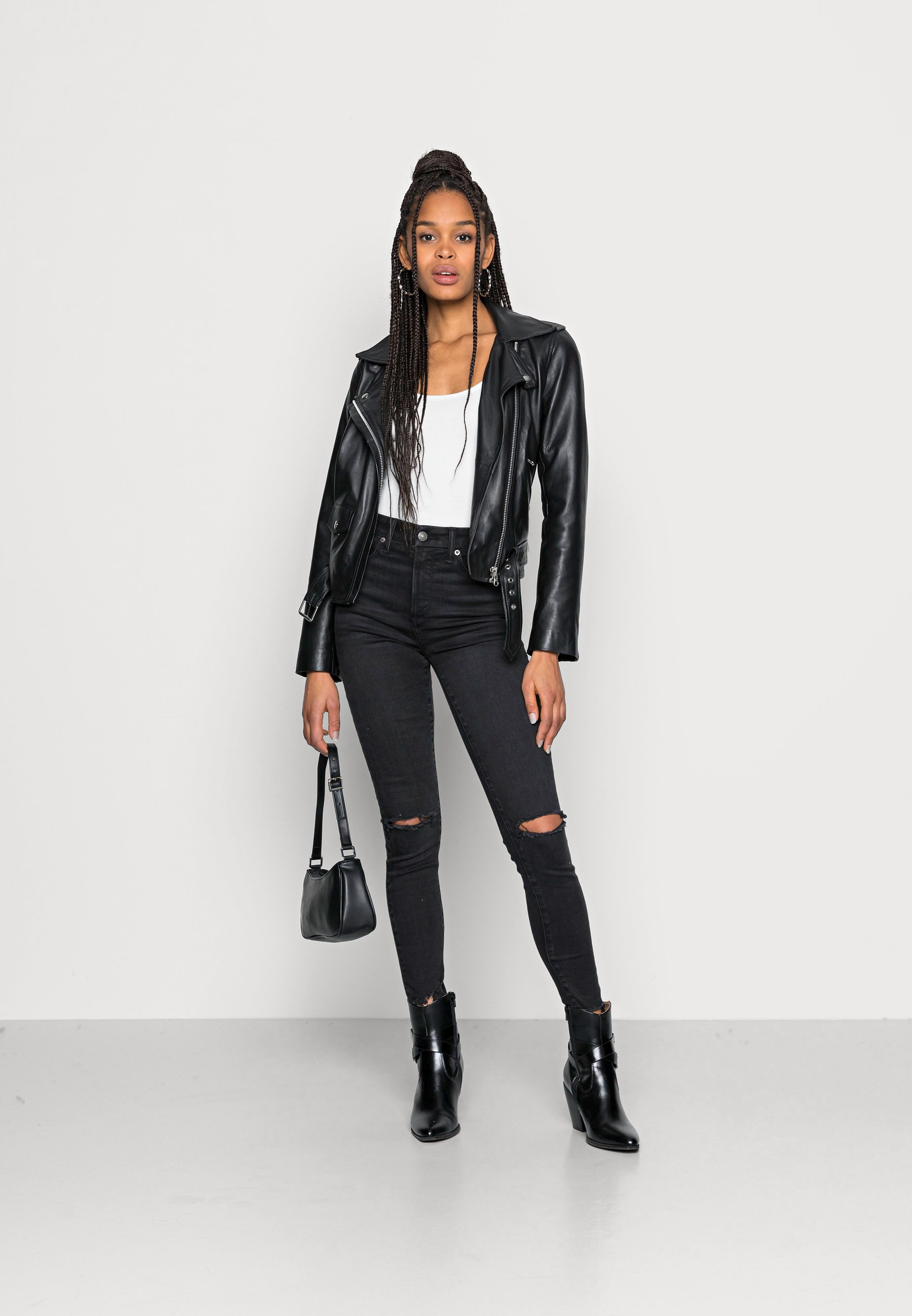 HI RISE LUXE - Jeggings - black magic 
