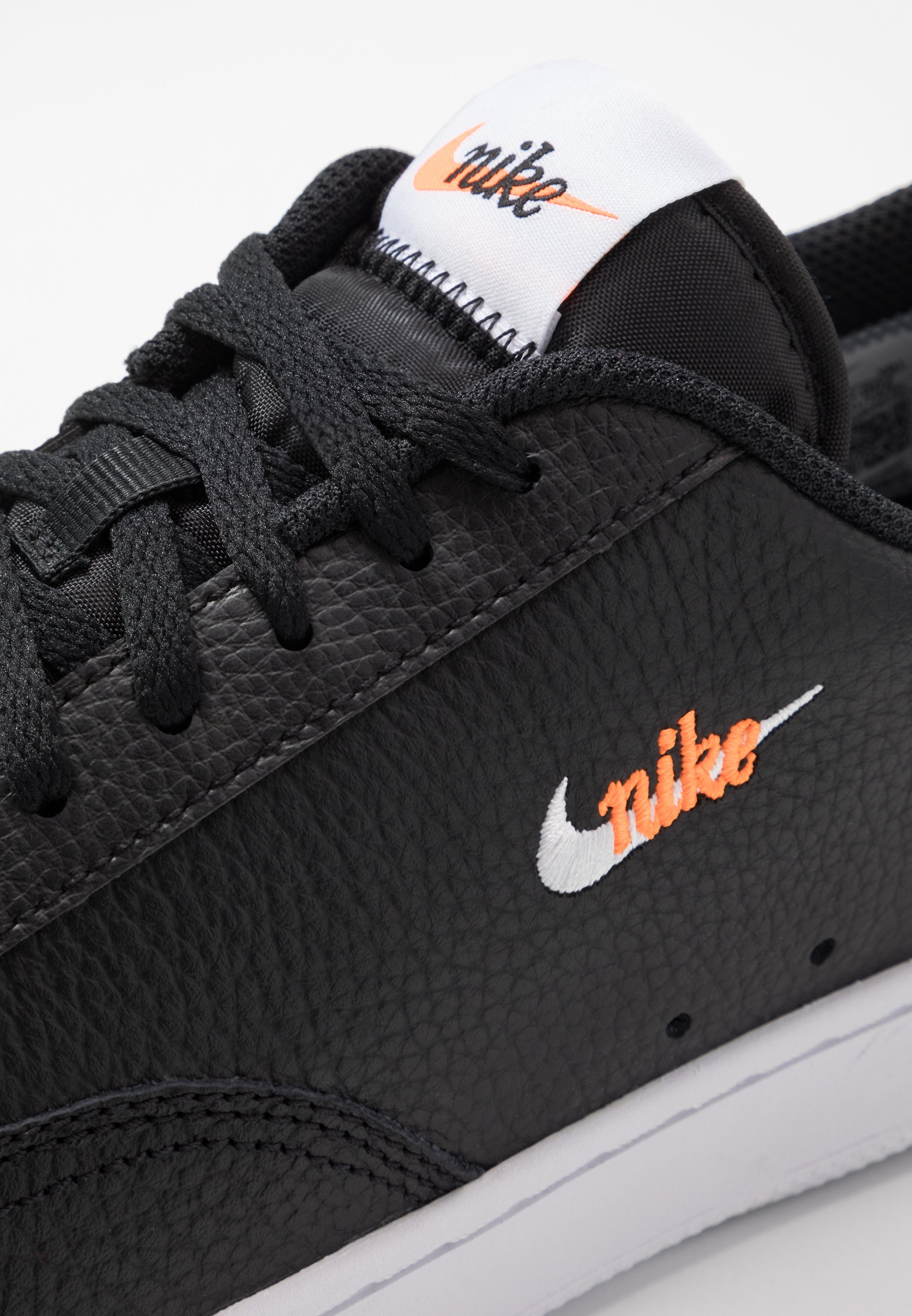 Nike Sportswear COURT VINTAGE UNISEX - Zapatillas - black/white/total  orange/negro - Zalando.es