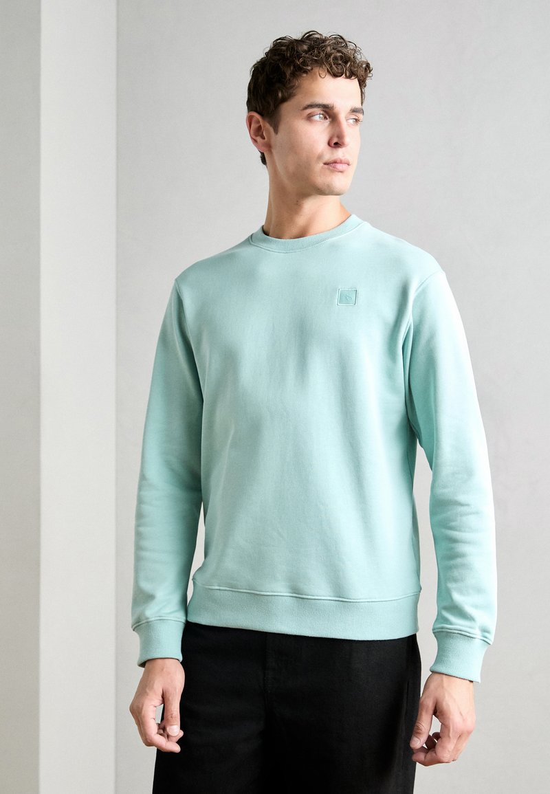 Scotch & Soda ESSENTIAL LOGO BADGE CREW - Melegítőfelső - pacific blue
