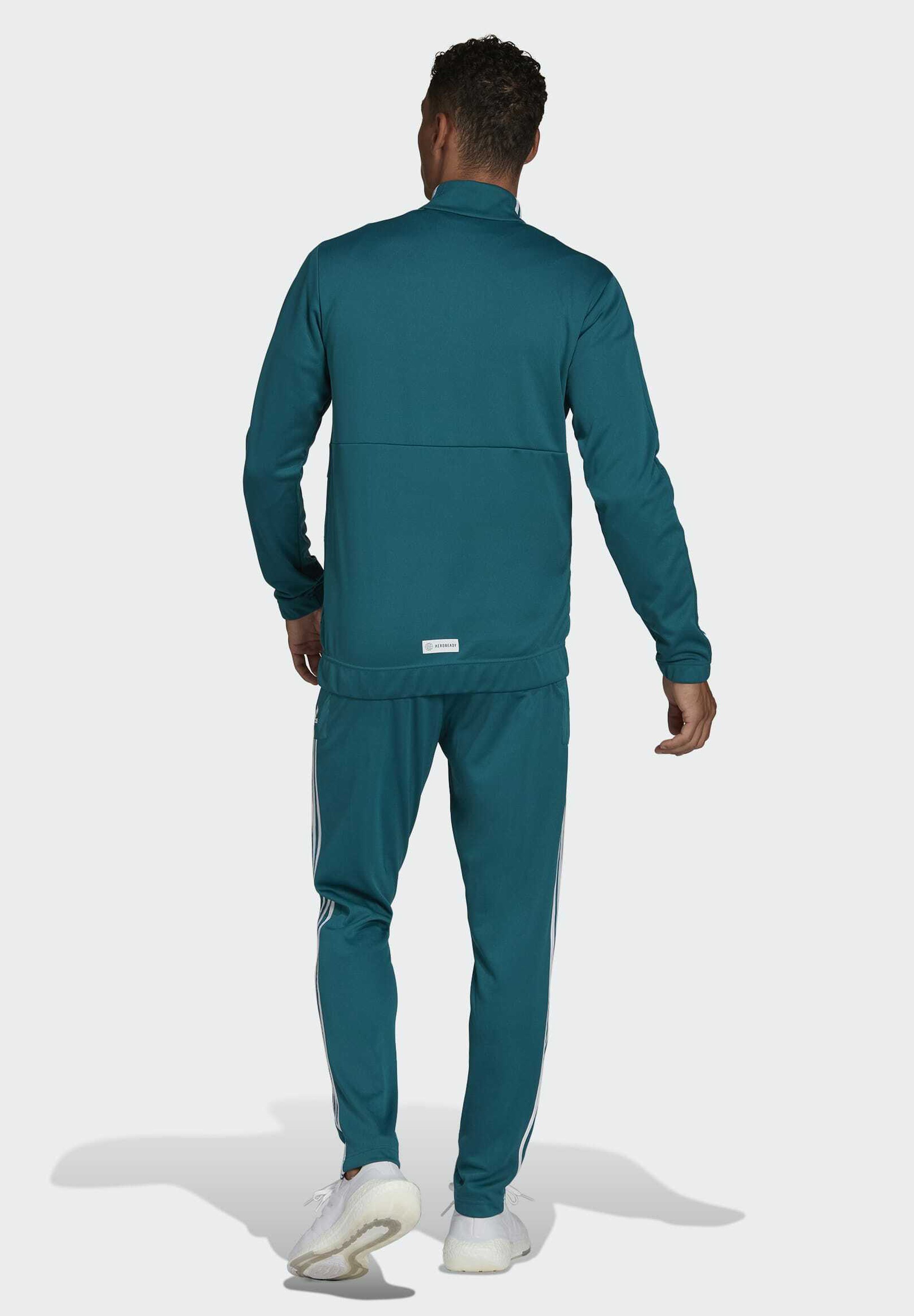 turquoise adidas tracksuit