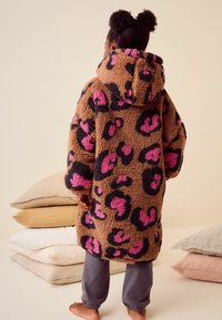 Next HOODED BLANKET - Badekåber - ecru animal print