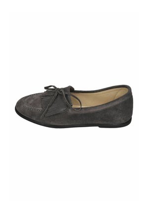 Espadrij l´originale, ESPADRIJ L'ORIGINALE DAMEN MOCASSIN VELOUR CARBONE - Slip-ons - carbone