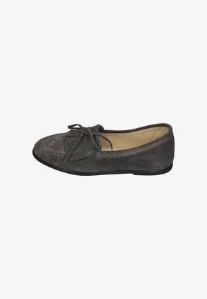 Espadrij l´originale, ESPADRIJ L'ORIGINALE DAMEN MOCASSIN VELOUR CARBONE - Slip-ons - carbone
