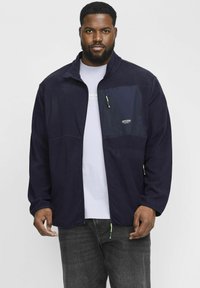 Jack & Jones - JJTHEO - Fleecejakke - sky captain Miniaturebillede 1