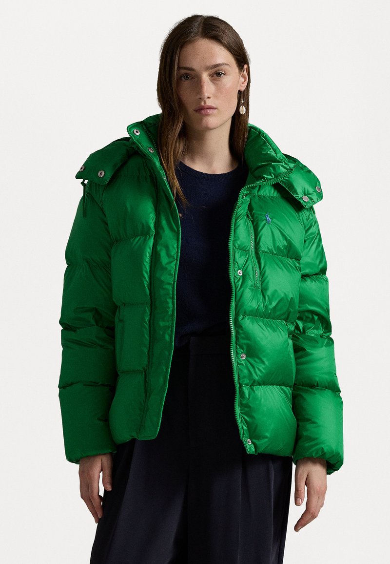Polo Ralph Lauren WATER REPELLENT QUILTED DOWN JACKET - Pūkinė striukė - chroma green