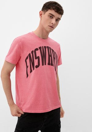 QS À INSCRIPTION IMPRIMÉE - T-shirt print - rosa