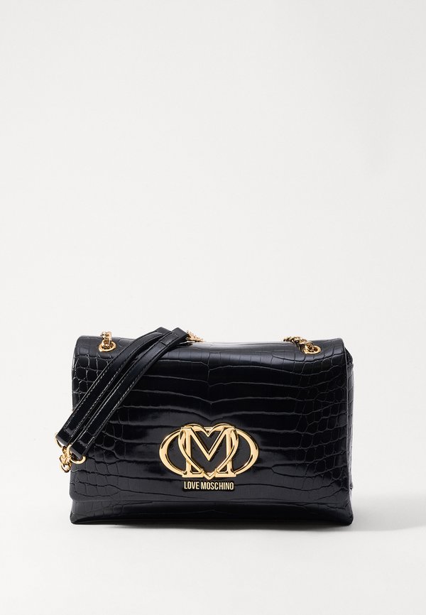 SHINY CROCO - Cross body bag - nero3