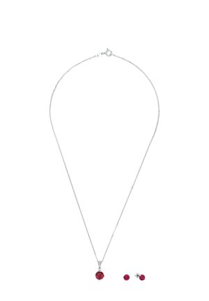 amor SET - Earrings - silver /pink
