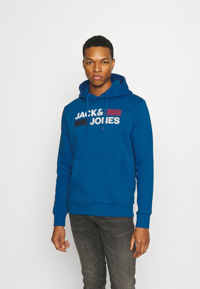Jack & Jones JJECORP LOGO - Sweatshirt com capuz - classic blue
