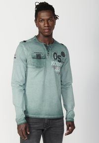 Koroshi Top s dlhým rukávom - kaki   khaki