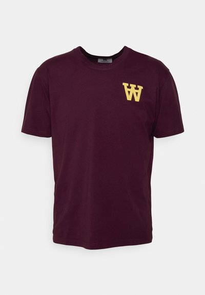 WOOD WOOD ACE  - T-shirt - bas - burgundy