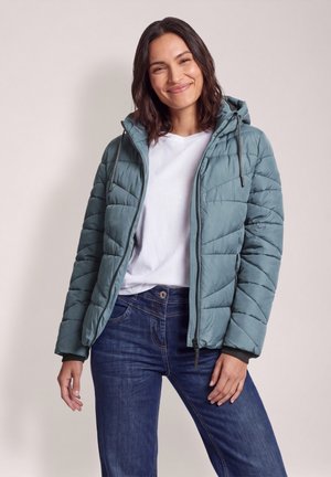 Cecil, QUILTED JACKET WITH HOOD AND ZIP - Veste d'hiver - mountain air blue