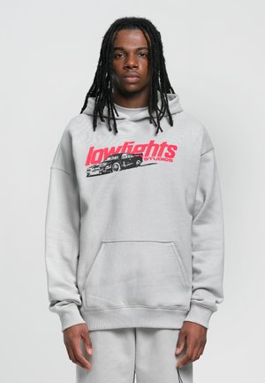 MOTORS HOODIE - Sportinis megztinis - light grey