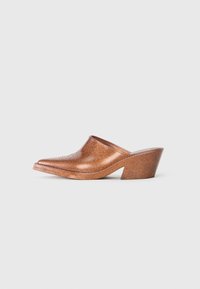 TEXAS - Mules - bronze-coloured glitter