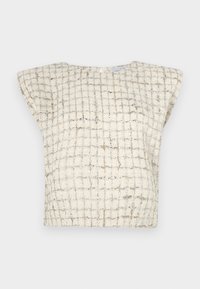 XUNG - Bluse - ecru/silver