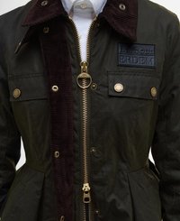 Barbour BARBOUR X ERDEM CONSTANCE WAX JACKET - Nyári dzseki - archive olive/ancient black floral