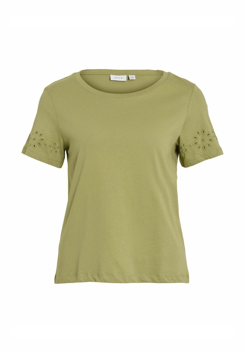 Vila T-shirt print lichtgroen Vila T-shirt print lichtgroen