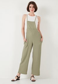 REGULAR FIT - Dungarees - olive