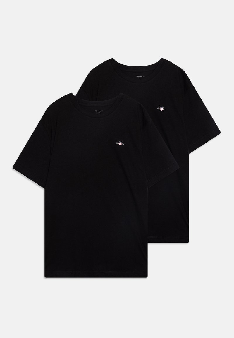 GANT - C-NECK UNISEX 2 PACK - T-shirt - bas - black, Förstora