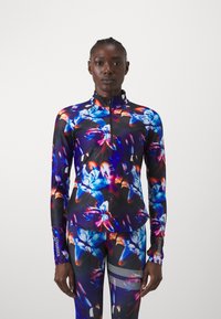 Stronger PACE HALF ZIP - Pikkade varrukatega topp - blue