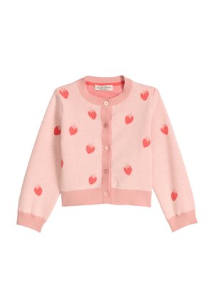 Marc O'Polo MARC O'POLO KIDS-GIRLS STRICKJACKE MIT ERDBEERMUSTER   - Gilet - pink
