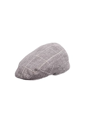 CHECKED FLATCAP - Beanie - camel