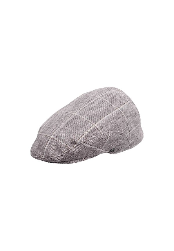 CHECKED FLATCAP - Mütze - camel