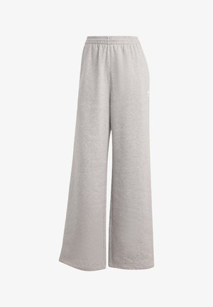 Hellgraue Sweatpants mit lockerer Passform, elastischem Bund und weicher Textur. Mit dezentem Branding an einer Seite. Lässiges Design.
