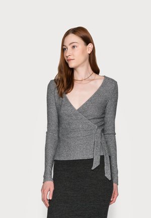 BRUSHED BALLET WRAP - Pullover - grey