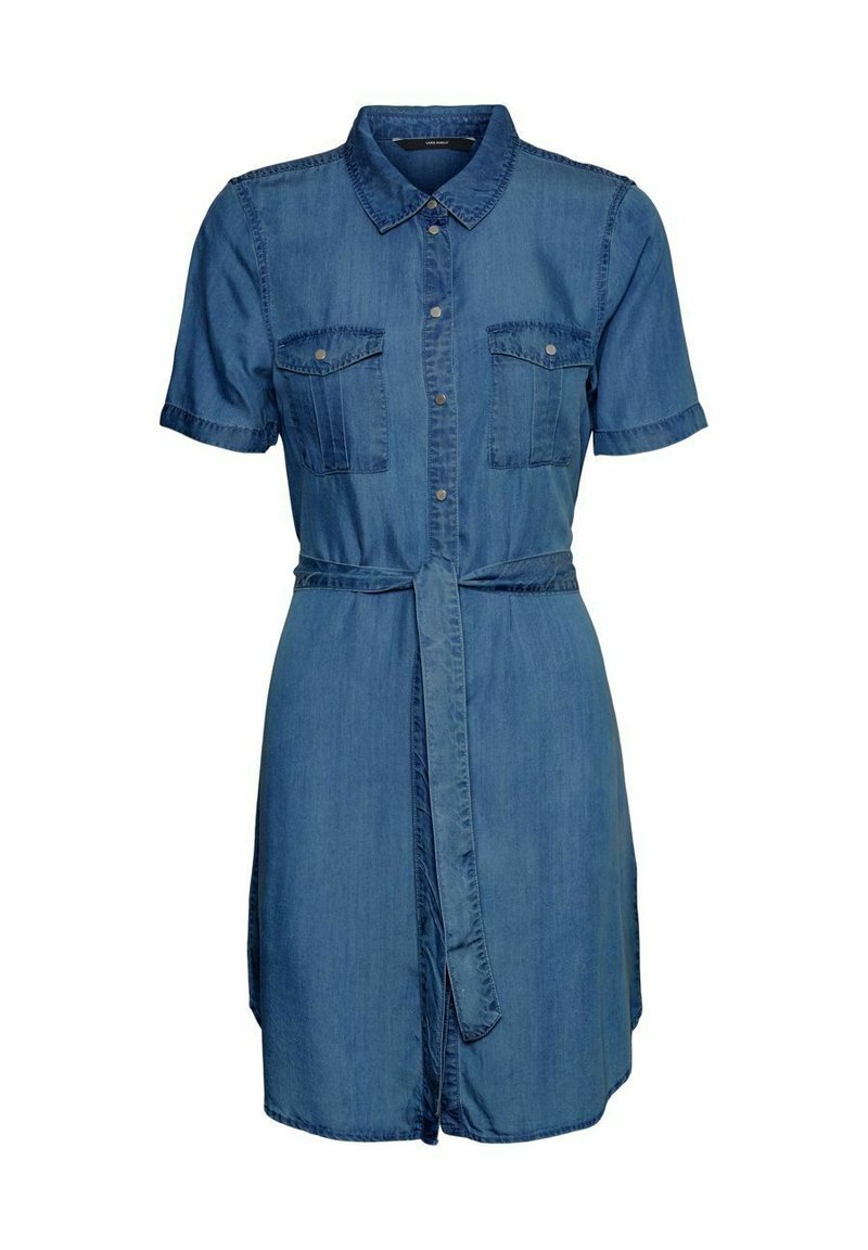 Vinona S L Midi Denim Dress Medium Blue Denim