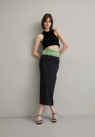 A.W.A.K.E. MODE HIGH WAISTED PENCIL SKIRT WITH DRAWSTRING DETAIL - Pencil φούστα - multicolor