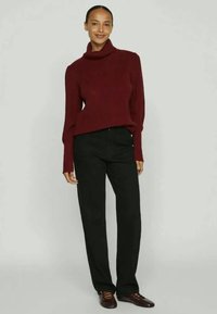 VILA VILOU ROLLNECK - Džemper - cabernet
