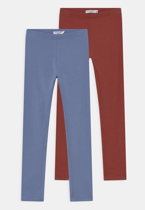 NKFDAVINA SOLID 2 PACK - Leggings - brown, blue