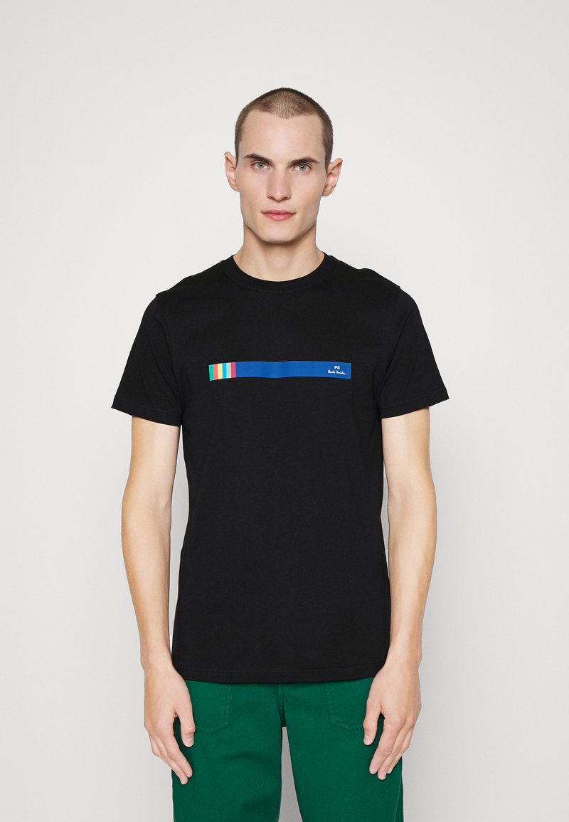 Ps Paul Smith Stripe T Shirt Con Stampa Blacknero Zalandoit