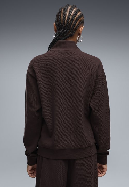 PUMA ESS ELEVATED STANDARD HALF-ZIP - Sweatshirt - chocolate fondue — foto 3