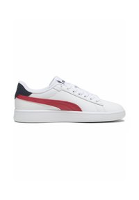 Puma SMASH 3 0 L JR UNISEX - Sportcipő - white club redclub navy