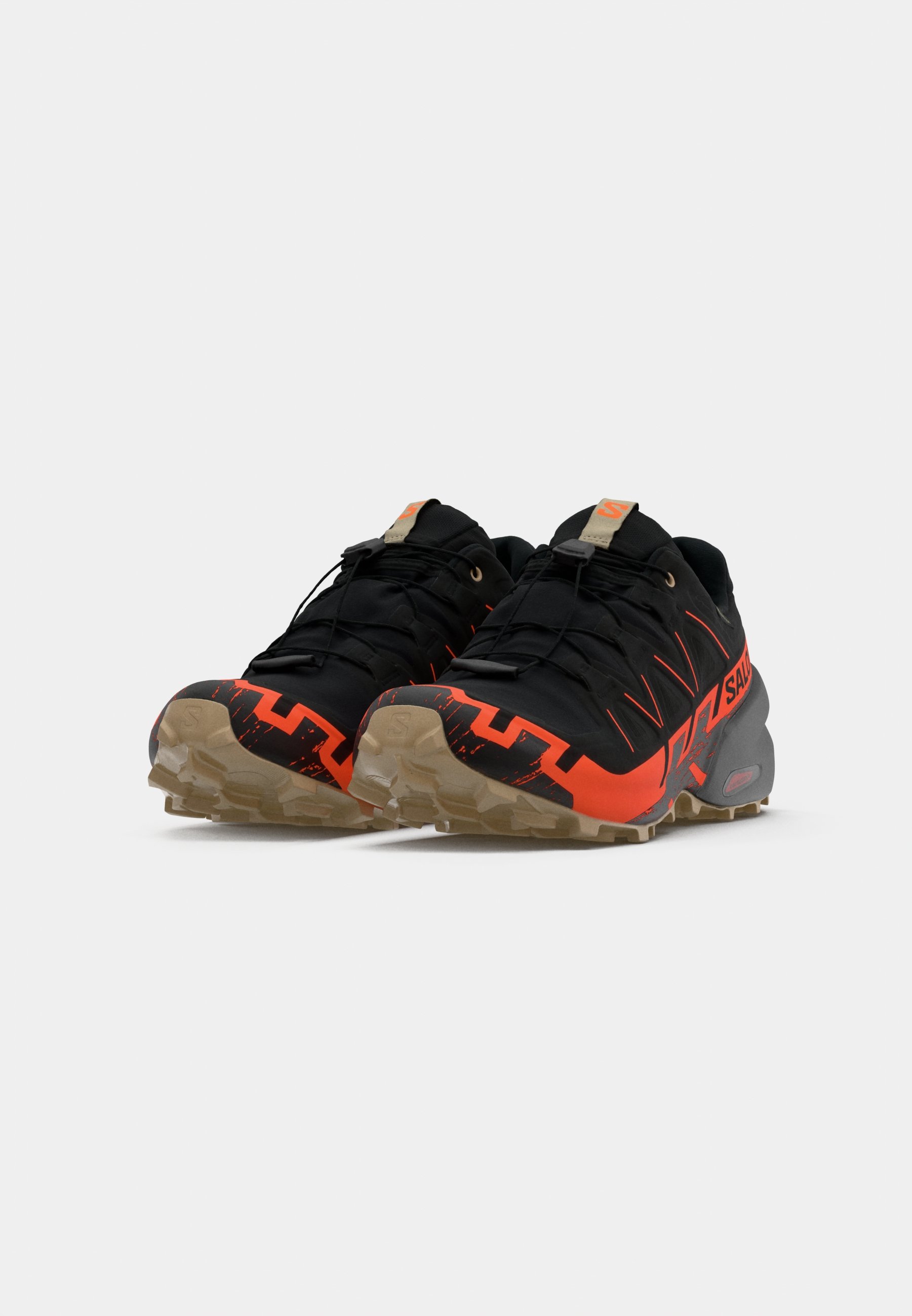 Salomon SPEEDCROSS 6 GTX - Pantofi alergare trail - black/shocking