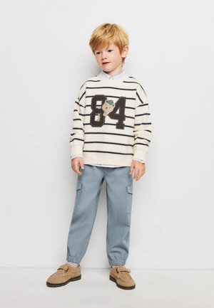Mango Kids, BABY - Long sleeved top - off-white dark blue