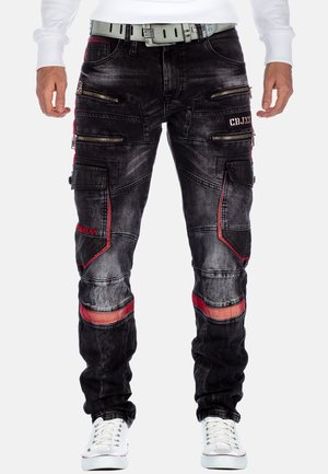 Relaxed fit jeans - schwarz