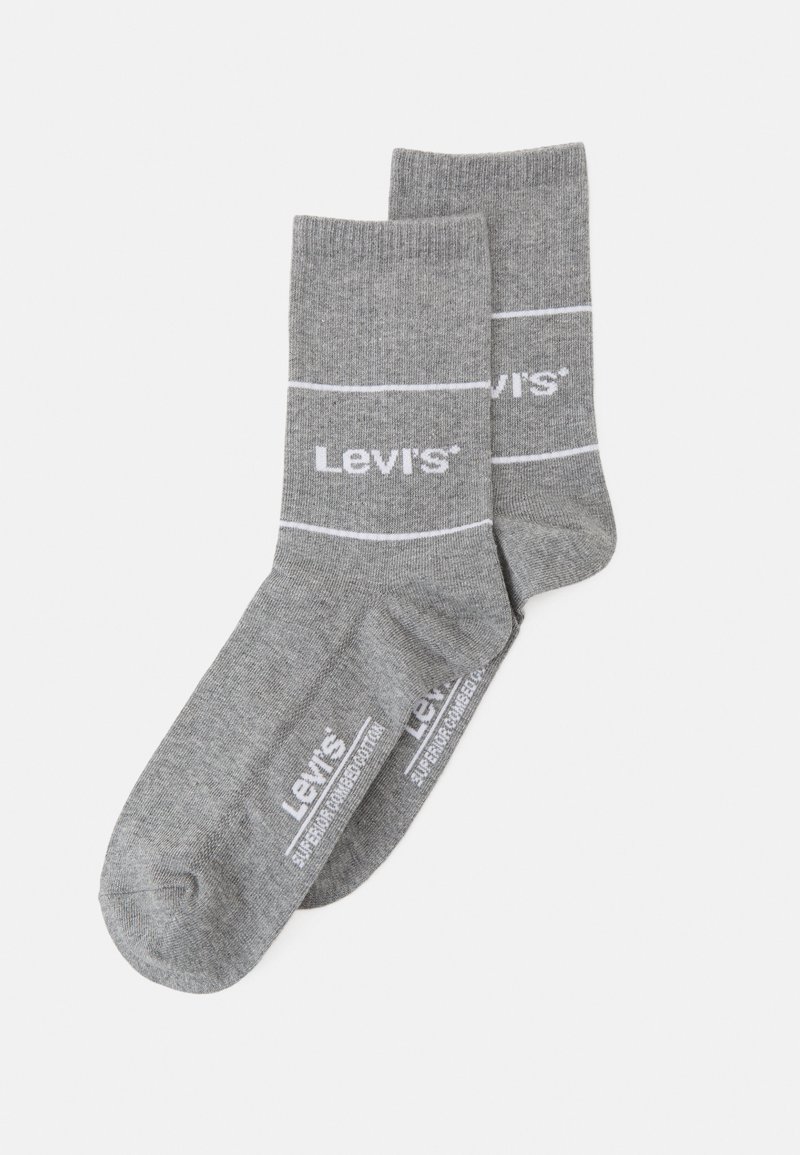 Levi's® SHORT CUT LOGO SPORT UNISEX 2 PACK - Meias - grey melange