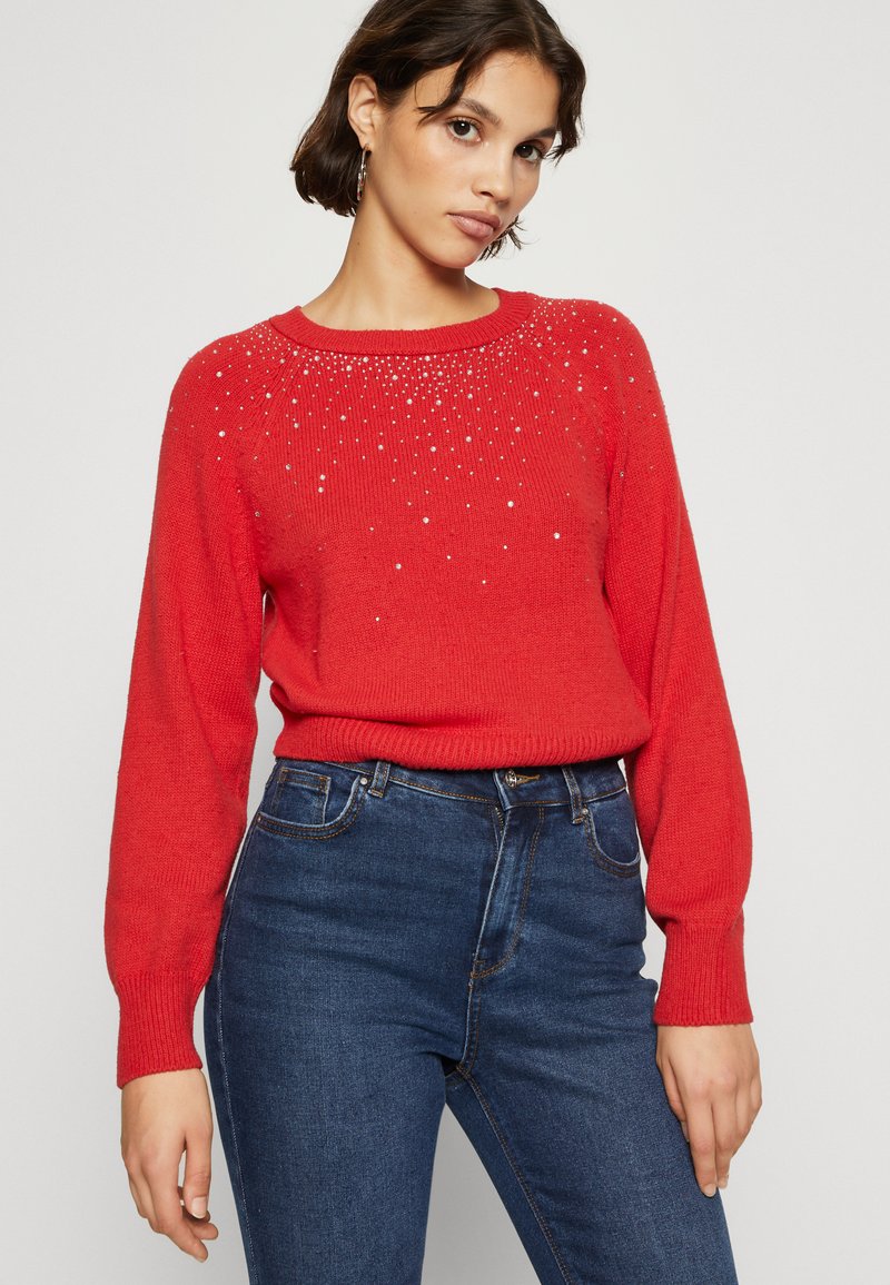 red bling sweater