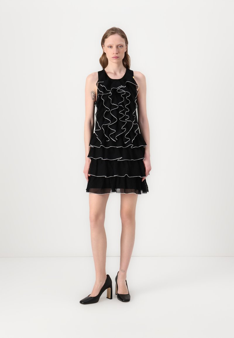 Elisabetta Franchi WOMANS DRESS - Obleka/pulover - nero/burro