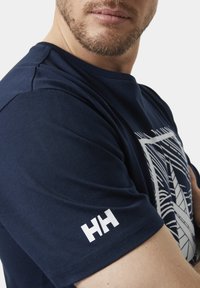 Helly Hansen SHORELINE  - Camiseta estampada - navy