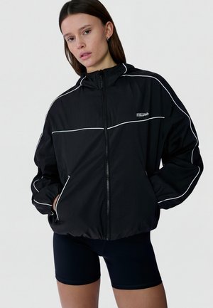 Bershka HOODED  - Træningsjakke - black