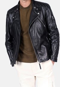 Freaky Nation Chaqueta de cuero - black