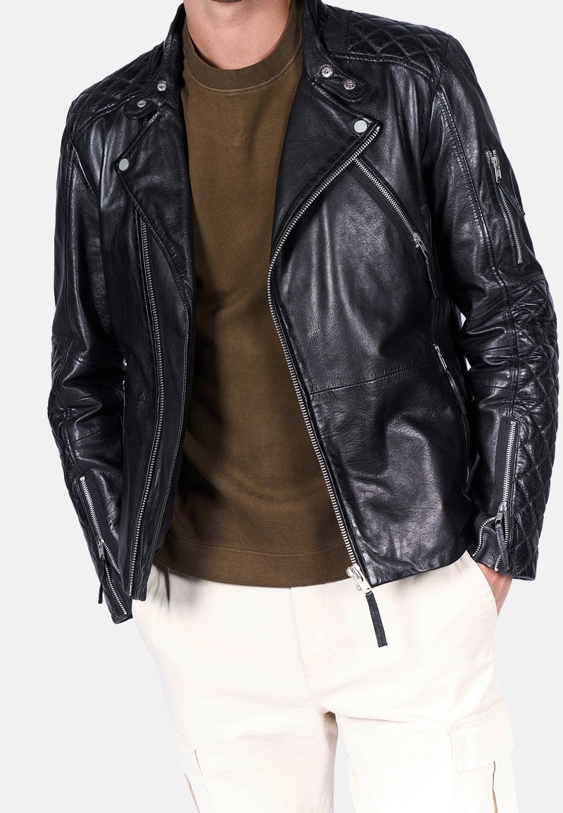 Freaky Nation Chaqueta de cuero - black