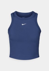 ONE FITTED CROP TANK - Felső - midnight navy/white