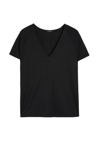 V-NECK - Basic póló - black
